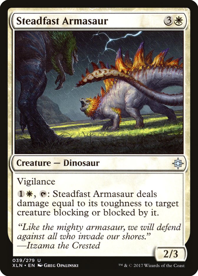 Steadfast Armasaur [Ixalan] | Anubis Games and Hobby
