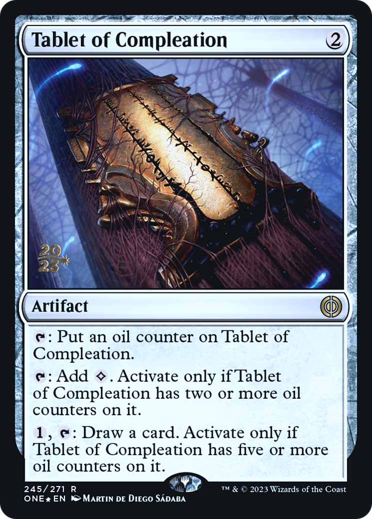 Tablet of Compleation [Phyrexia: All Will Be One Prerelease Promos] | Anubis Games and Hobby