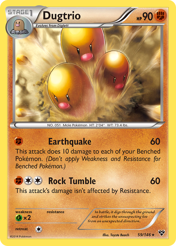 Dugtrio (59/146) [XY: Base Set] | Anubis Games and Hobby