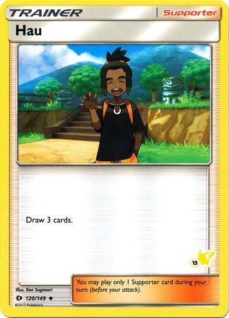 Hau (120/149) (Pikachu Stamp #13) [Battle Academy 2020] | Anubis Games and Hobby