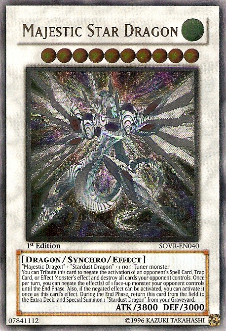 Majestic Star Dragon [SOVR-EN040] Ultimate Rare | Anubis Games and Hobby