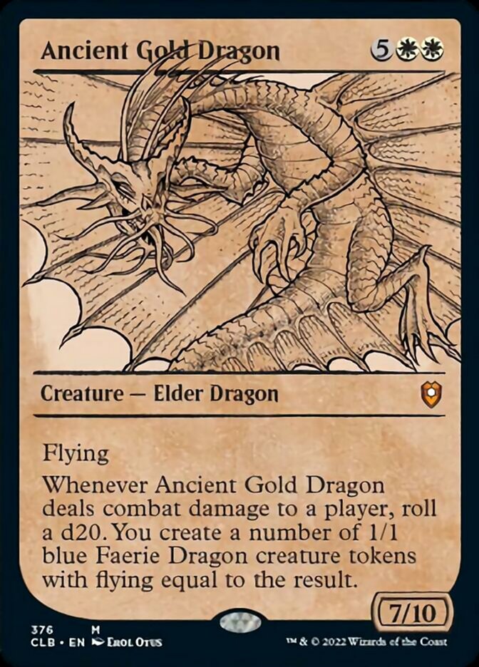 Ancient Gold Dragon (Showcase) [Commander Legends: Battle for Baldur's Gate] | Anubis Games and Hobby