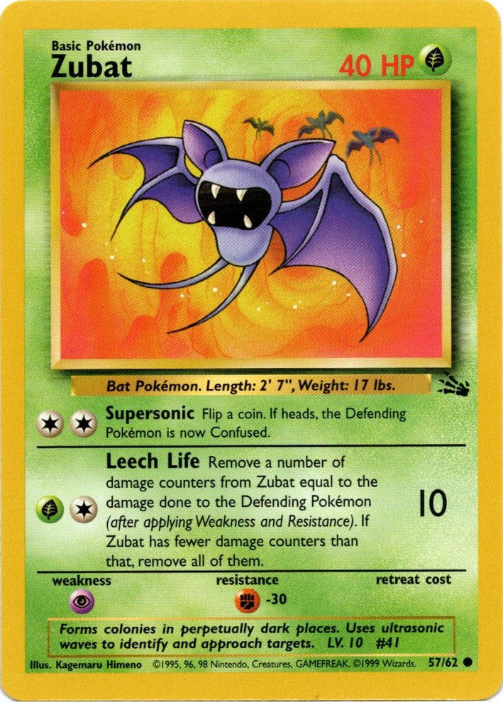 Zubat (57/62) [Fossil Unlimited] | Anubis Games and Hobby