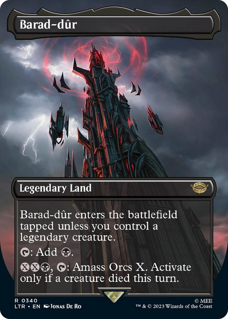 Barad-dur (Borderless Alternate Art) (340) [The Lord of the Rings: Tales of Middle-Earth] | Anubis Games and Hobby
