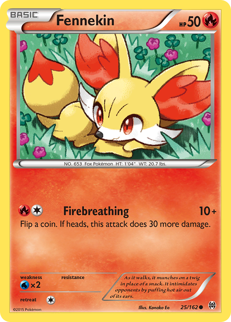 Fennekin (25/162) [XY: BREAKthrough] | Anubis Games and Hobby