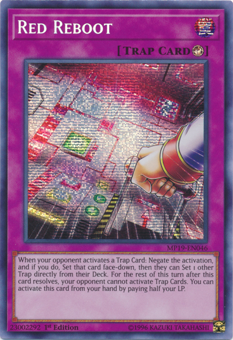 Red Reboot [MP19-EN046] Prismatic Secret Rare | Anubis Games and Hobby