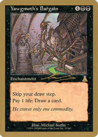 Yawgmoth's Bargain - 2000 Nicolas Labarre (UDS) [World Championship Decks 2000] | Anubis Games and Hobby