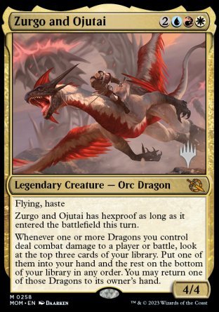 Zurgo and Ojutai (Promo Pack) [March of the Machine Promos] | Anubis Games and Hobby