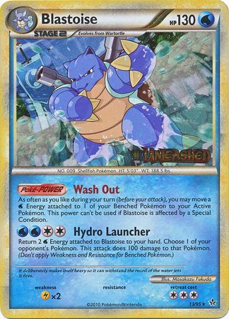 Blastoise (13/95) (Prerelease Promo) [HeartGold & SoulSilver: Black Star Promos] | Anubis Games and Hobby