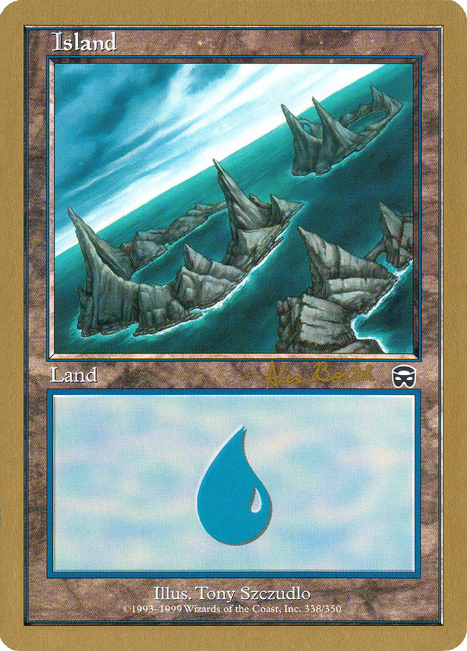 Island (ab338a) (Alex Borteh) [World Championship Decks 2001] | Anubis Games and Hobby