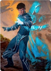 Jace, Mirror Mage 1 Art Card [Zendikar Rising Art Series] | Anubis Games and Hobby