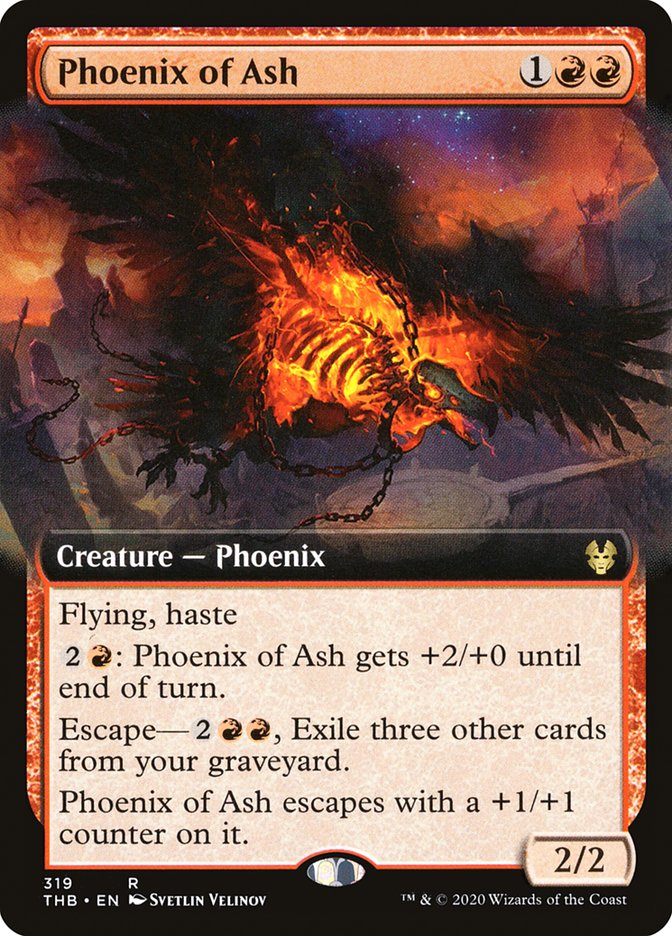 Phoenix of Ash (Extended Art) [Theros Beyond Death] | Anubis Games and Hobby