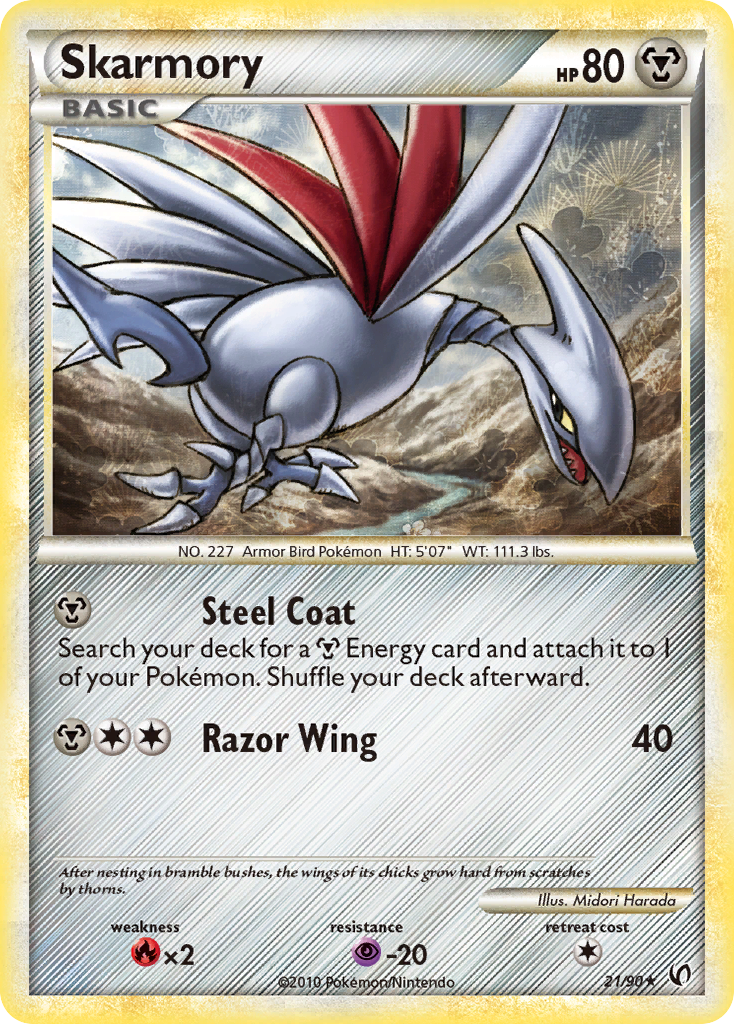 Skarmory (21/90) [HeartGold & SoulSilver: Undaunted] | Anubis Games and Hobby