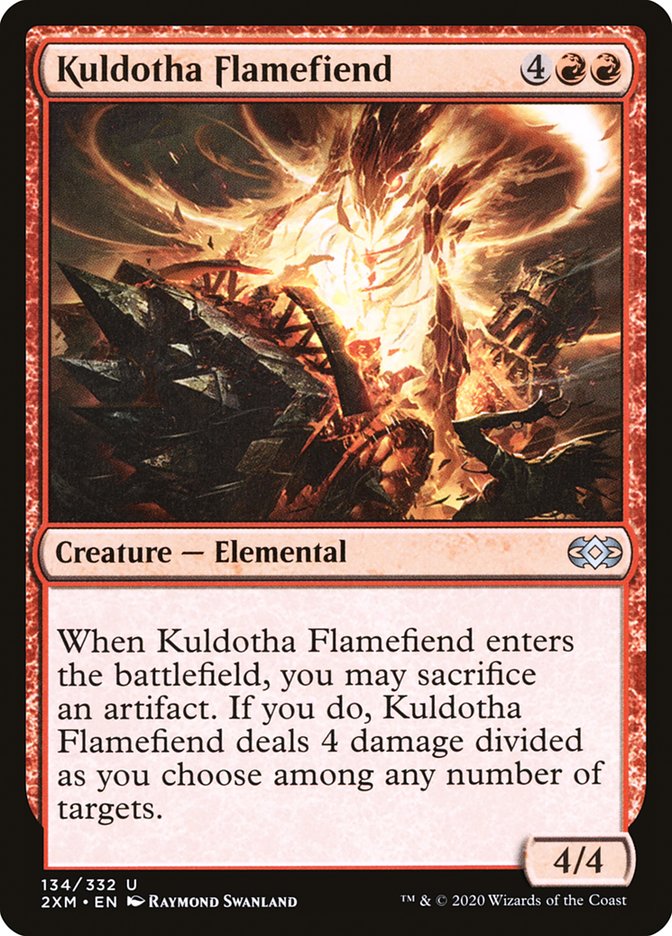 Kuldotha Flamefiend [Double Masters] | Anubis Games and Hobby