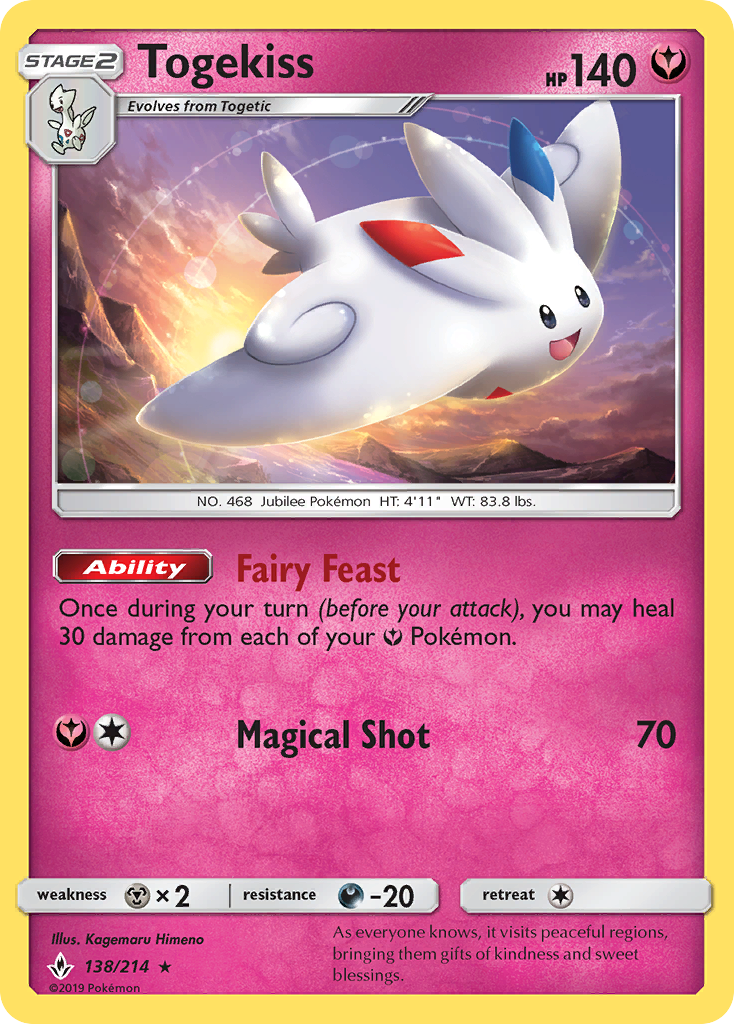 Togekiss (138/214) [Sun & Moon: Unbroken Bonds] | Anubis Games and Hobby