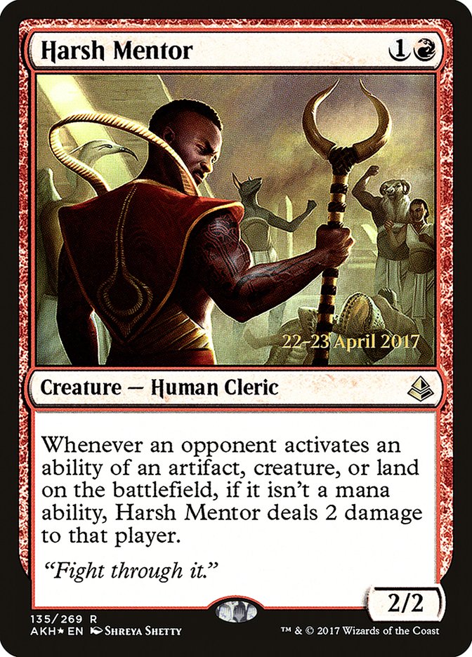 Harsh Mentor [Amonkhet Prerelease Promos] | Anubis Games and Hobby