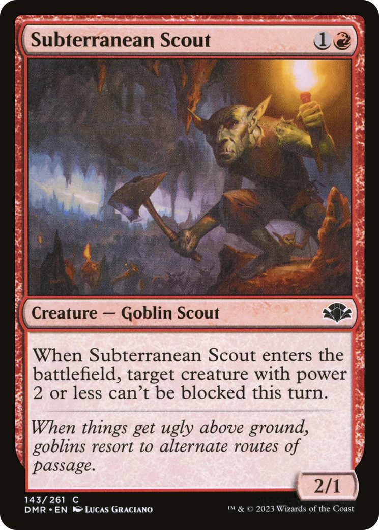 Subterranean Scout [Dominaria Remastered] | Anubis Games and Hobby