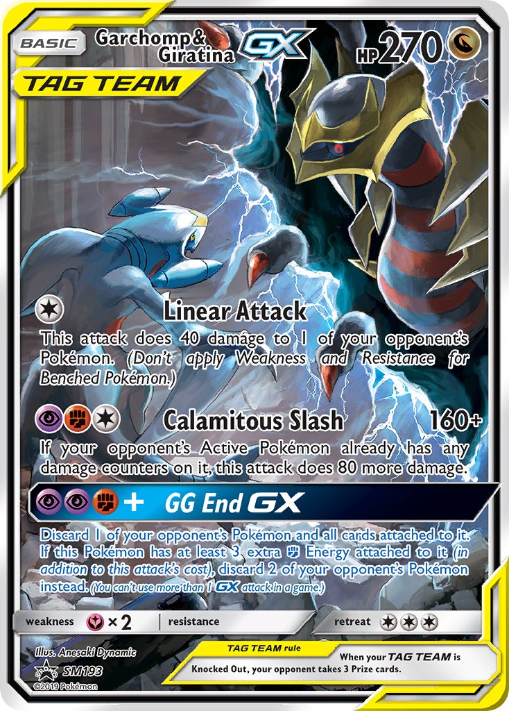 Garchomp & Giratina GX (SM193) [Sun & Moon: Black Star Promos] | Anubis Games and Hobby