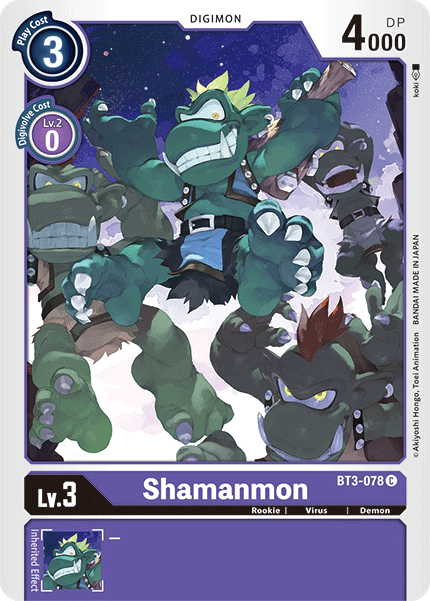 Shamanmon [BT3-078] [Release Special Booster Ver.1.5] | Anubis Games and Hobby