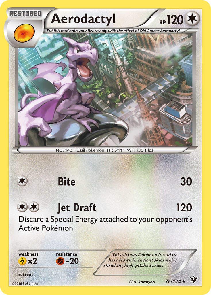 Aerodactyl (76/124) [XY: Fates Collide] | Anubis Games and Hobby