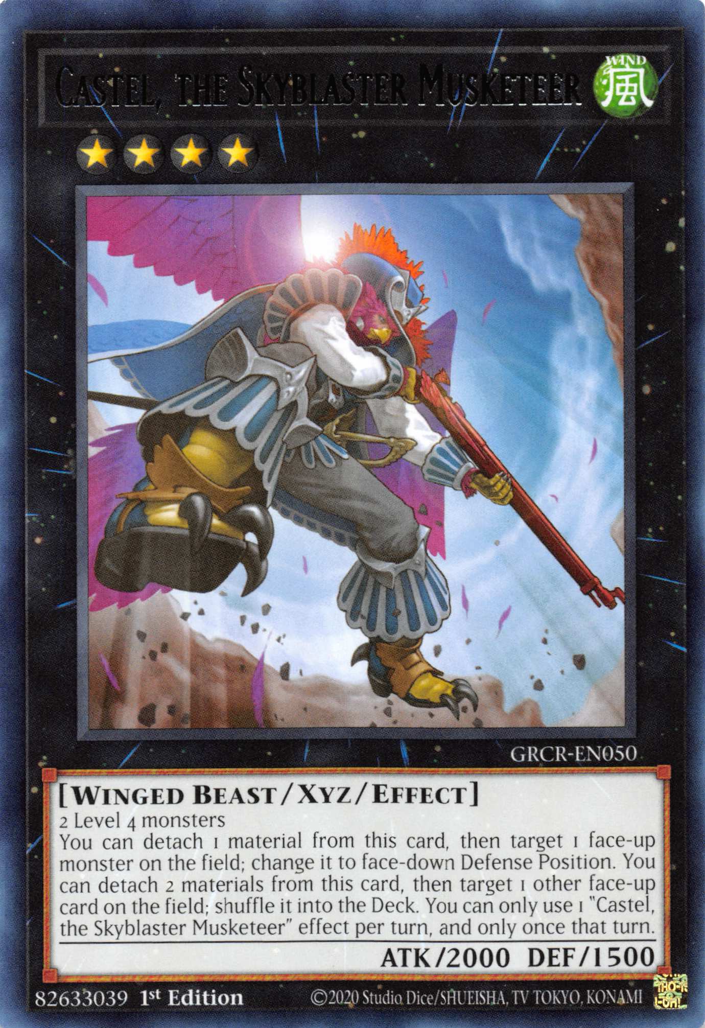 Castel, the Skyblaster Musketeer [GRCR-EN050] Rare | Anubis Games and Hobby