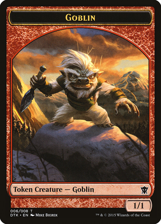 Goblin Token [Dragons of Tarkir Tokens] | Anubis Games and Hobby