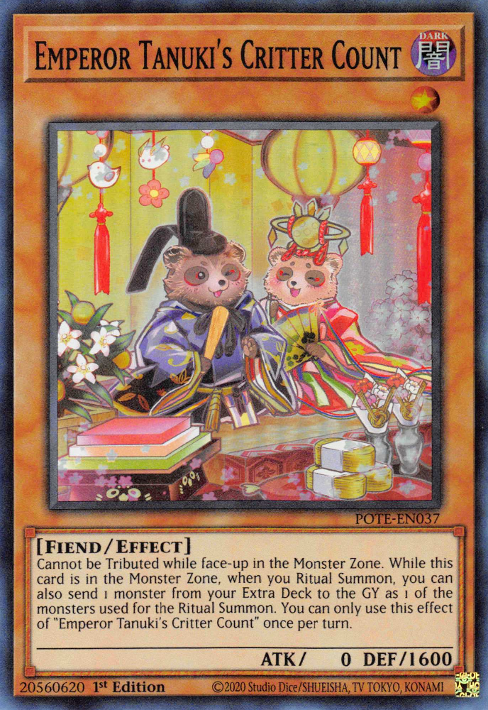 Emperor Tanuki's Critter Count [POTE-EN037] Super Rare | Anubis Games and Hobby