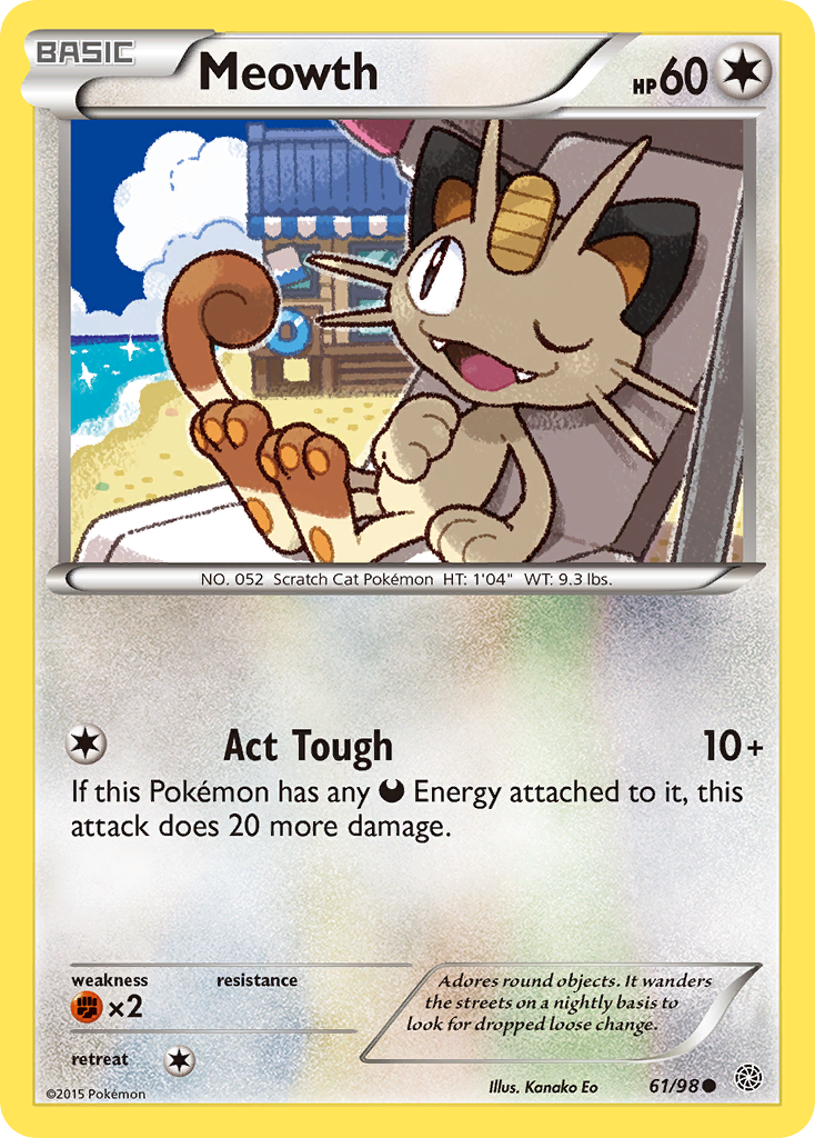 Meowth (61/98) [XY: Ancient Origins] | Anubis Games and Hobby