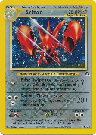 Scizor (10/75) [Neo Discovery Unlimited] | Anubis Games and Hobby