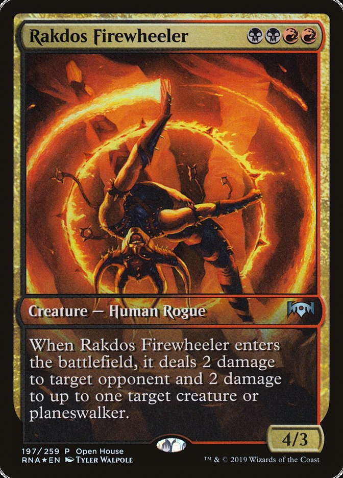 Rakdos Firewheeler (Open House) (Extended Art) [Ravnica Allegiance Promos] | Anubis Games and Hobby