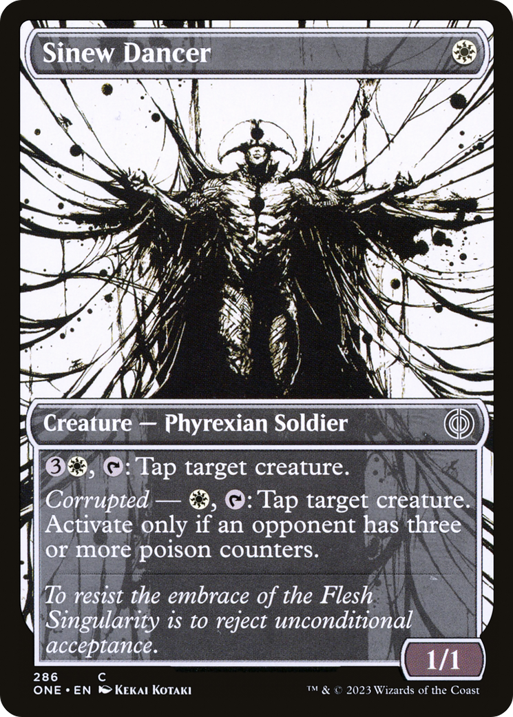 Sinew Dancer (Showcase Ichor) [Phyrexia: All Will Be One] | Anubis Games and Hobby