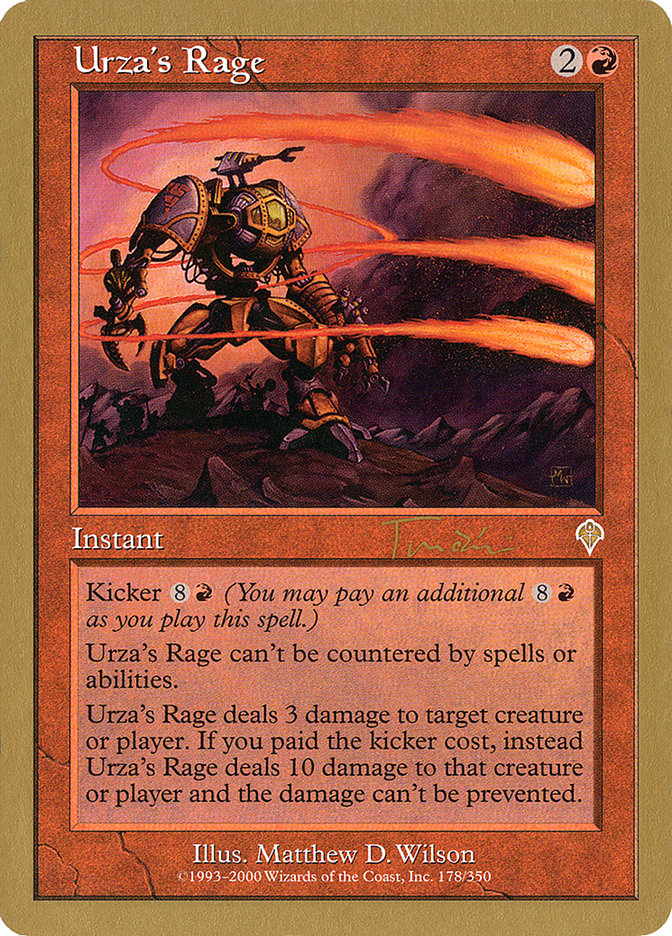 Urza's Rage (Jan Tomcani) [World Championship Decks 2001] | Anubis Games and Hobby