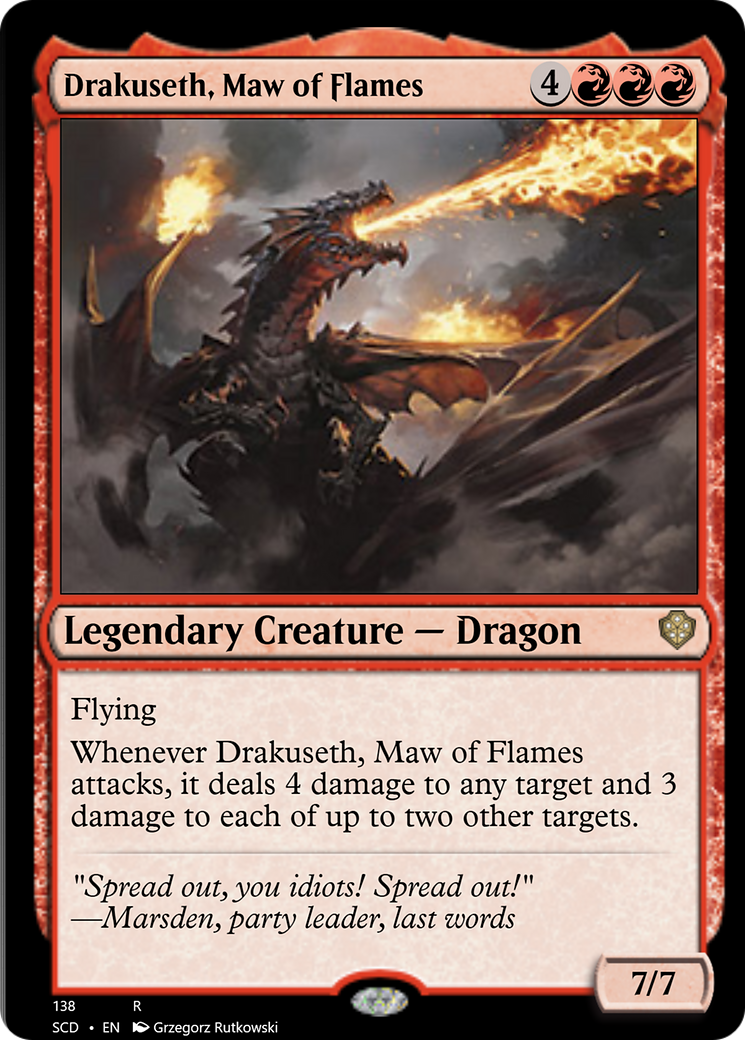 Drakuseth, Maw of Flames [Starter Commander Decks] | Anubis Games and Hobby