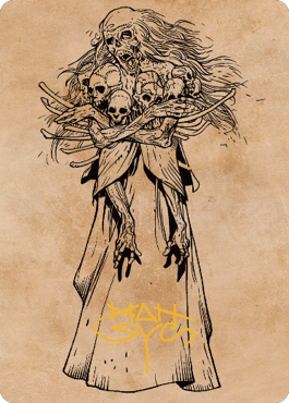 Myrkul, Lord of Bones Art Card (73) (Gold-Stamped Signature) [Commander Legends: Battle for Baldur's Gate Art Series] | Anubis Games and Hobby