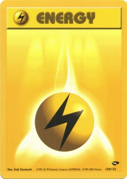 Lightning Energy (130/132) [Gym Challenge Unlimited] | Anubis Games and Hobby