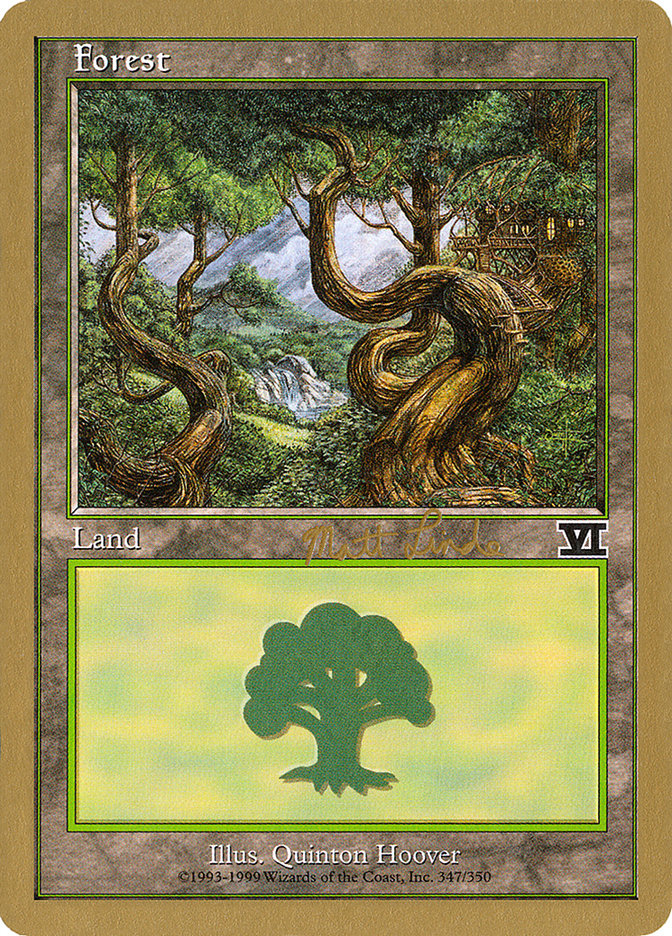 Forest (ml347b) (Matt Linde) [World Championship Decks 1999] | Anubis Games and Hobby