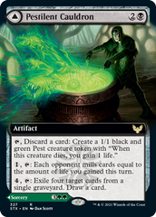 Pestilent Cauldron // Restorative Burst (Extended Art) [Strixhaven: School of Mages] | Anubis Games and Hobby