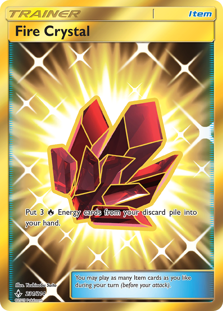 Fire Crystal (231/214) [Sun & Moon: Unbroken Bonds] | Anubis Games and Hobby