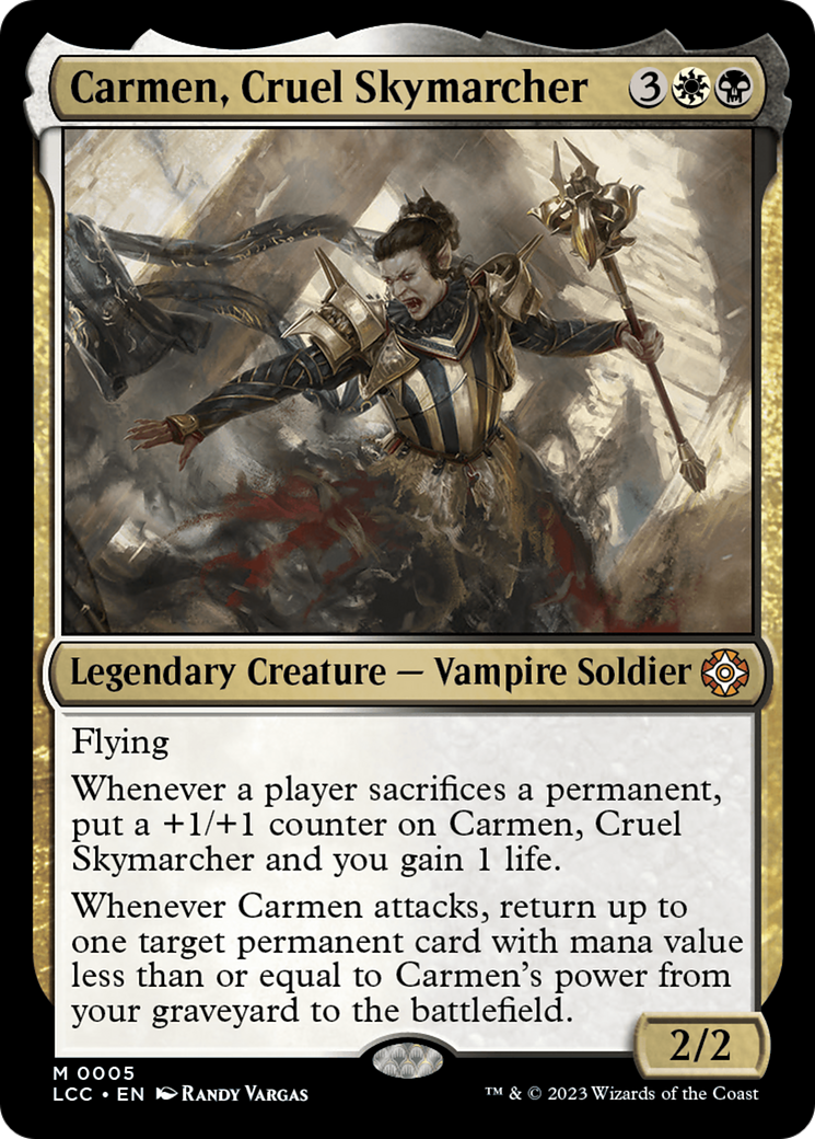 Carmen, Cruel Skymarcher [The Lost Caverns of Ixalan Commander] | Anubis Games and Hobby