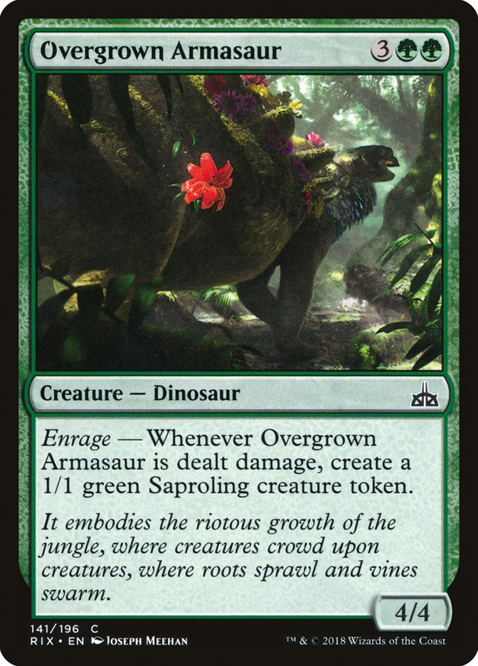 Overgrown Armasaur [Rivals of Ixalan] | Anubis Games and Hobby