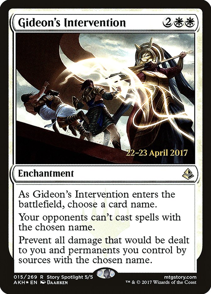 Gideon's Intervention [Amonkhet Prerelease Promos] | Anubis Games and Hobby