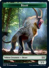 Beast // Soldier Double-Sided Token [Double Masters Tokens] | Anubis Games and Hobby