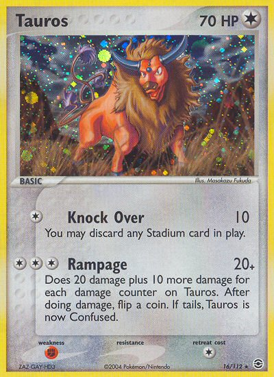 Tauros (16/112) [EX: FireRed & LeafGreen] | Anubis Games and Hobby