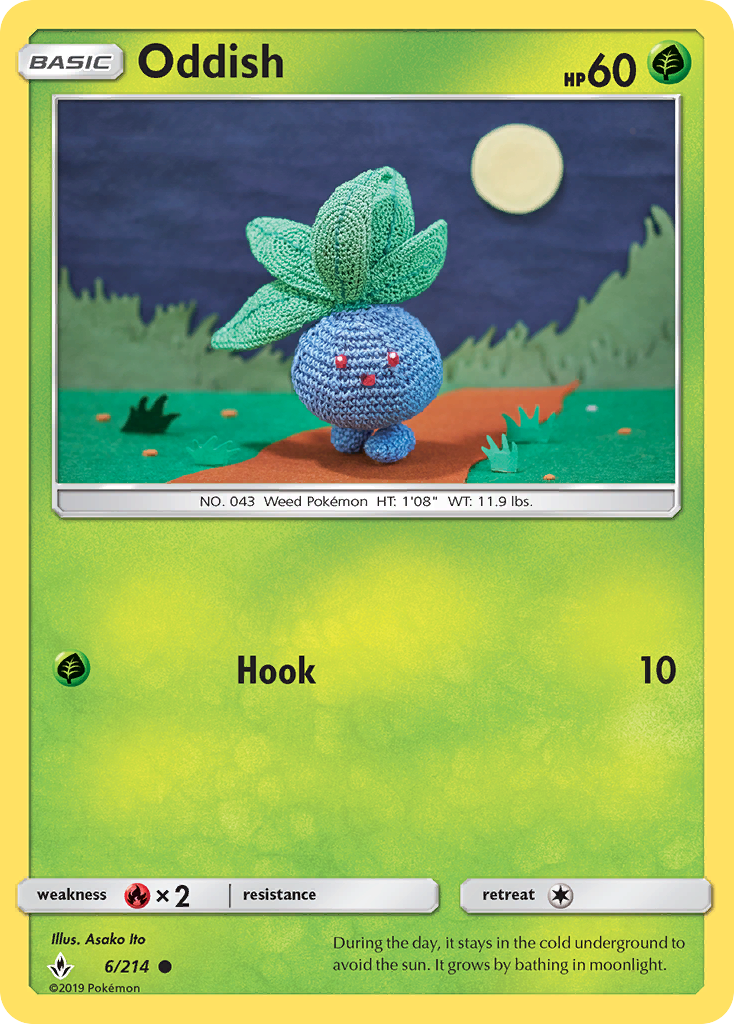 Oddish (6/214) [Sun & Moon: Unbroken Bonds] | Anubis Games and Hobby