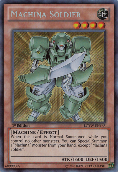 Machina Soldier [LCYW-EN168] Secret Rare | Anubis Games and Hobby