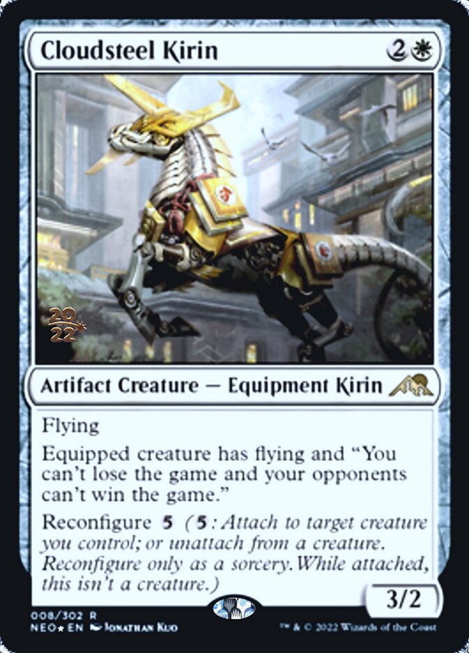 Cloudsteel Kirin [Kamigawa: Neon Dynasty Prerelease Promos] | Anubis Games and Hobby