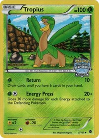 Tropius (5/101) (National Championship Staff Promo) [Black & White: Plasma Blast] | Anubis Games and Hobby