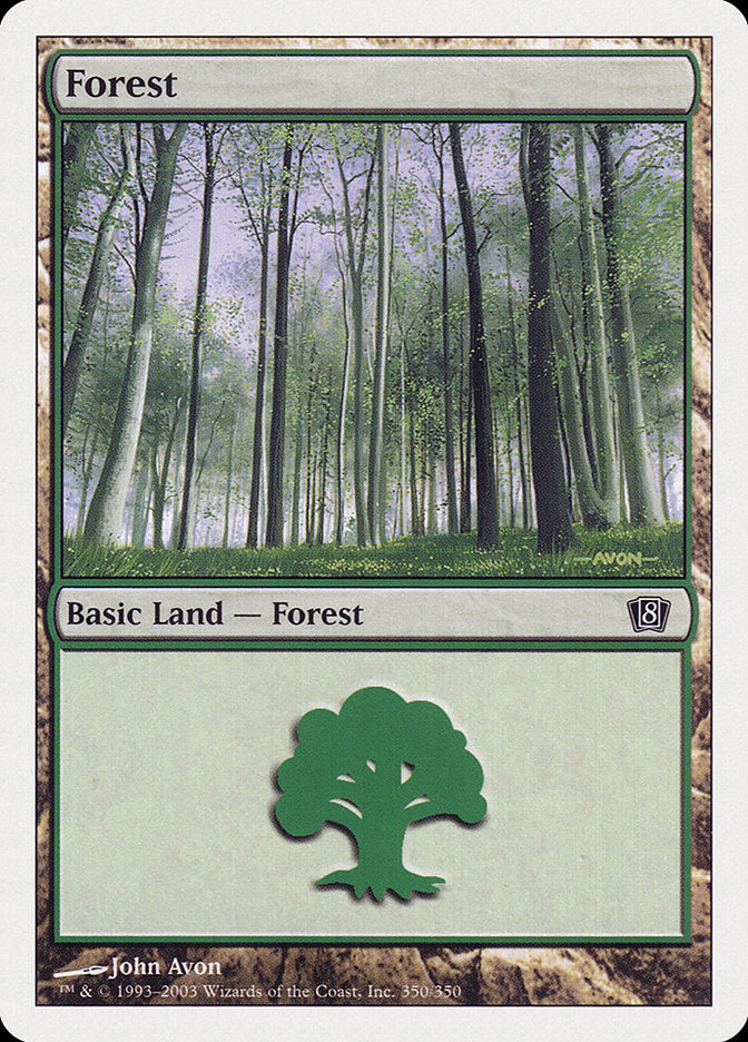 Forest (350) [Eighth Edition] | Anubis Games and Hobby