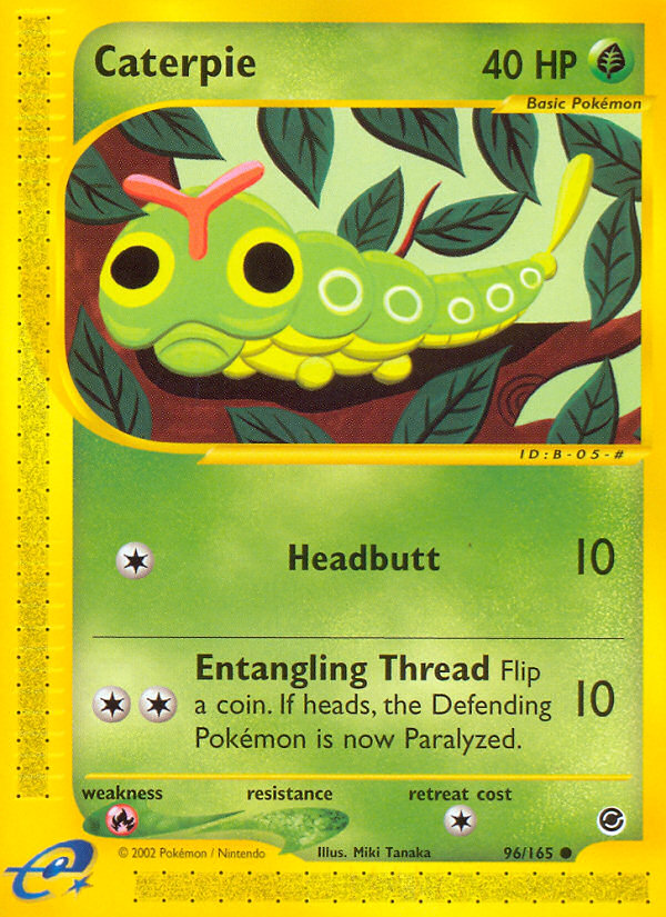 Caterpie (96/165) [Expedition: Base Set] | Anubis Games and Hobby