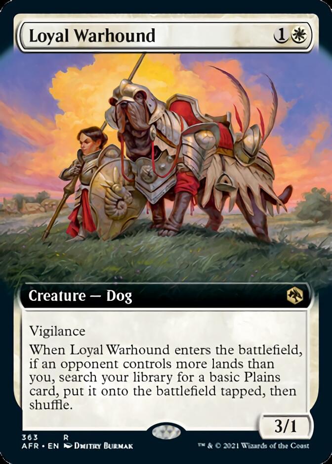 Loyal Warhound (Extended Art) [Dungeons & Dragons: Adventures in the Forgotten Realms] | Anubis Games and Hobby